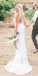 Gorgeous Lace Open-Back Sleeveless Sexy Slit Wedding Dress, FC1988