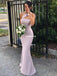 Mermaid One-Shoulder Backless Sexy Long Bridesmaid Dress, FC2035