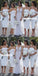 Off Shoulder Tea-length Mermaid Sexy Backless Slit Bridesmaid Dress, FC2580