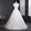 Long Wedding Dress, Spaghetti Strap Wedding Dress, Beach Wedding Dress, Tulle Bridal Dress, New Arrival Wedding Dress, Zipper Wedding Dress, LB0295