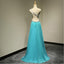 A-Line One Shoulder Backless Elegant Beading Rhinestone Chiffon Floor-Length Bridesmaid dress,220051