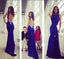 Royal Blue Open Back Most Popular Long Prom Dress, WG567