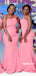 Stunning Mismatched One-Shoulder Soft Satin Mermaid Bridesmaid Dress, FC6178