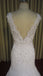 Elegant White Lace V Neck Beaded Inexpensive Long Wedding Bridal Dresses Gown, WG629