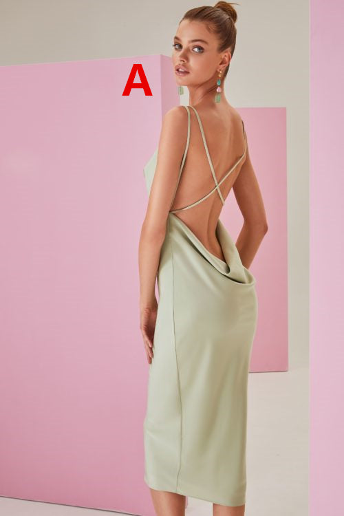 Mismatches Silk Elastic Satin Bridesmaid Dress, FC5208
