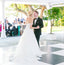 Charming Off Shoulder Lace Backless Tulle A-Line Wedding Dresses, FC1476
