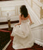 Gorgrous A-Line Backless Lace Floor-Length Straight Neckline Wedding Dresses, FC1482